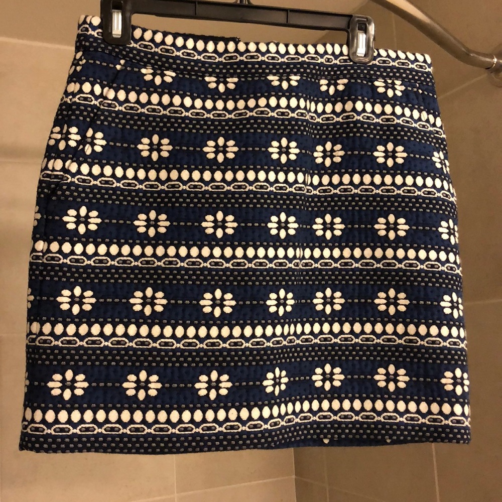 J. Crew Patterned Mini Skirt